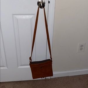Brown cross body.
